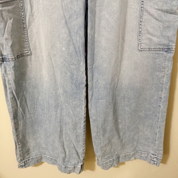 American Eagle Womens Super High Rise Baggy Wide Leg Jean Size 16 Denim - Picture 15 of 15